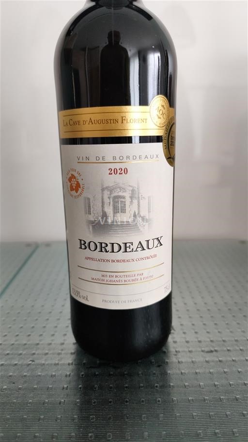 Bordeaux La Cave Augustin Florent 2020
