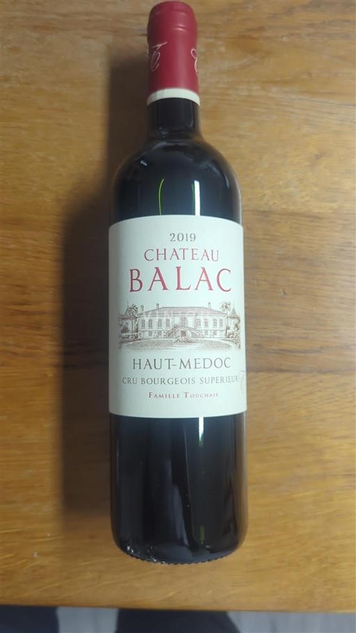 Bordeaux Haut-Médoc Cru Bourgeois Supérieur Château Balac 2019