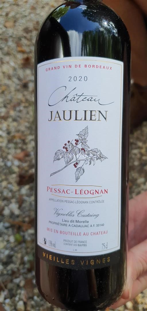 Bordeaux Pessac-Léognan Château Jaulien Vieilles Vignes 2020