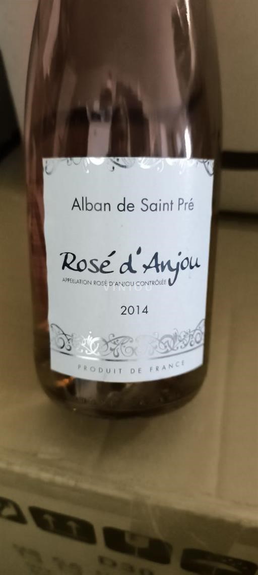 Vin Rosé sec Alban de Saint Pré 2014 France Vallée de la Loire Rosé-d'anjou AOC