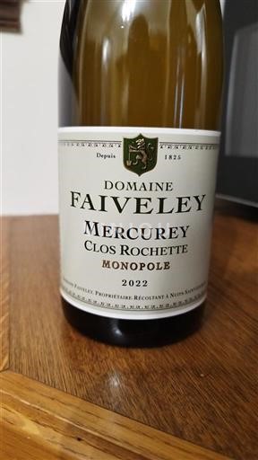 Borgoña Mercurey Domaine Faiveley Clos Rochette Monopole 2022