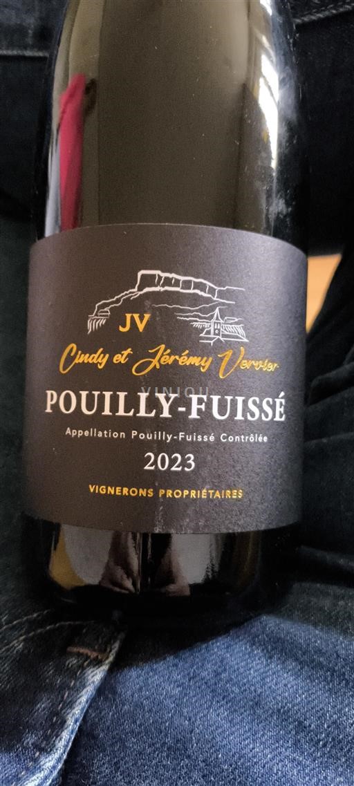 Bourgogne Pouilly-fuissé Cindy et Jérémy Vervier 2023