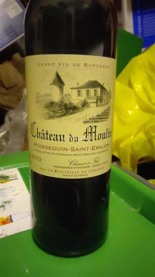 Bordeaux Puisseguin-saint-émilion Château Moulin 2010