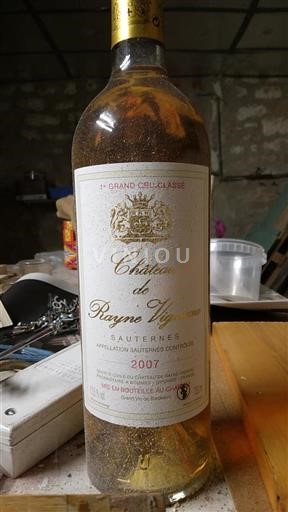 Bordeaux Sauternes Grand Cru Château Rayne Vigneau 2007