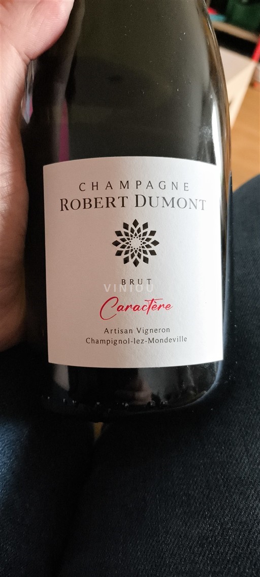 Vin Effervescent Blanc brut Caractère Robert Dumont Non millésimé France Champagne AOC