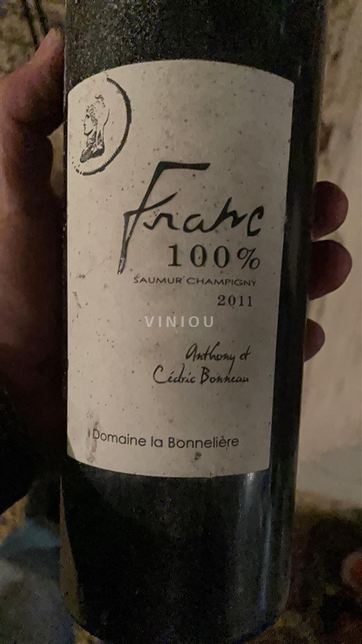 Loiretal Saumur-Champigny Domaine La Bonnelière Franc 100% 2011
