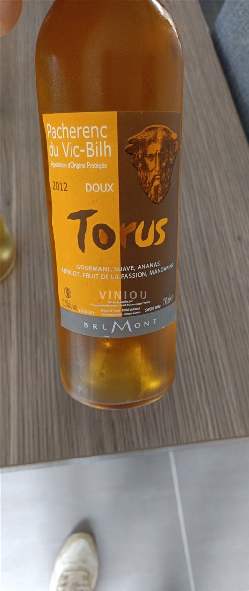 Vin Blanc doux Torus Brumont 2012 France Sud-Ouest Pacherenc-du-vic-bilh AOC