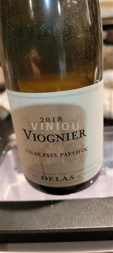 Languedoc in Roussillon Pays d'Oc Delas Viognier 2018