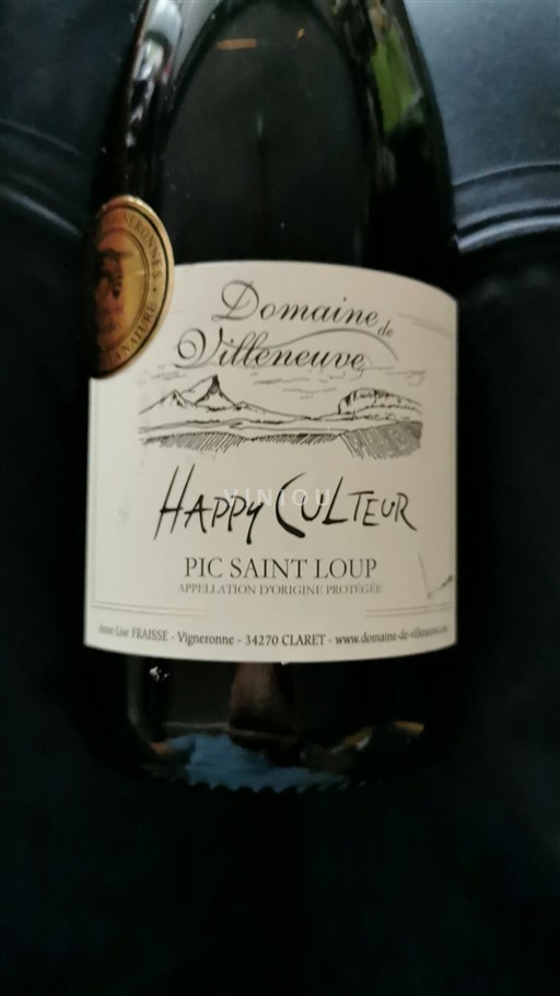 Languedoc Pic-saint-loup Domaine Villeneuve Happy Culteur 2023