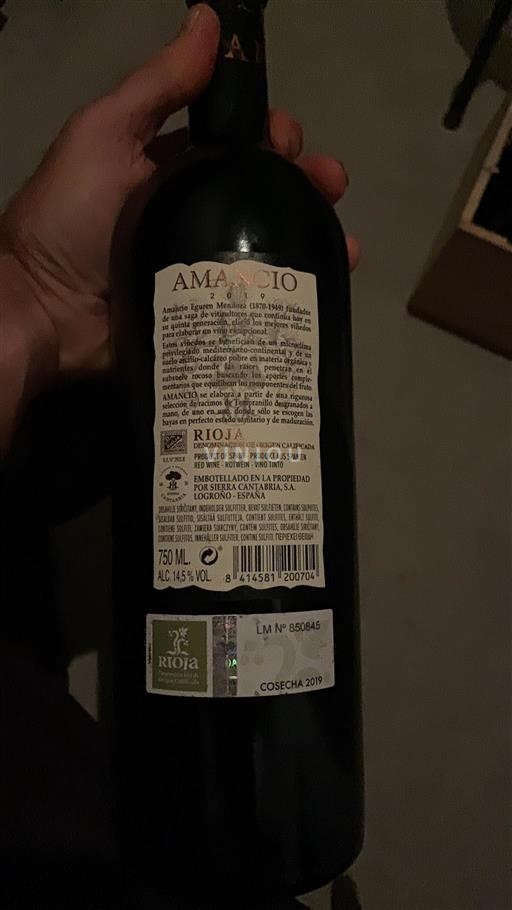 La Rioja rioja Sierra Cantabria Amancio 2019