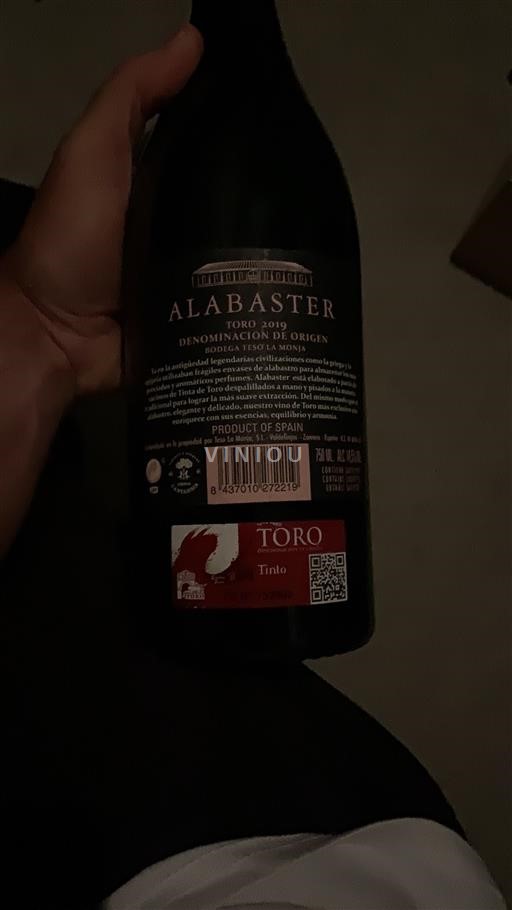 Castille et León Toro Teso La Monja Alabaster 2019