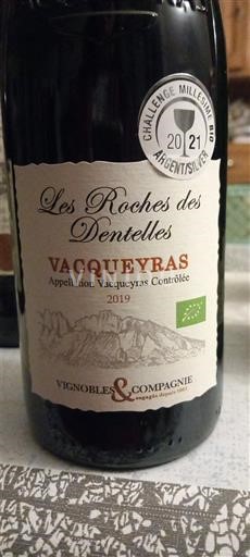 Vallée du Rhône Vacqueyras Vignobles & Compagnie Les Roches des Dentelles 2019