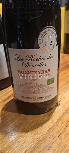 Valle del Ródano Vacqueyras Vignobles & Compagnie Les Roches des Dentelles 2019