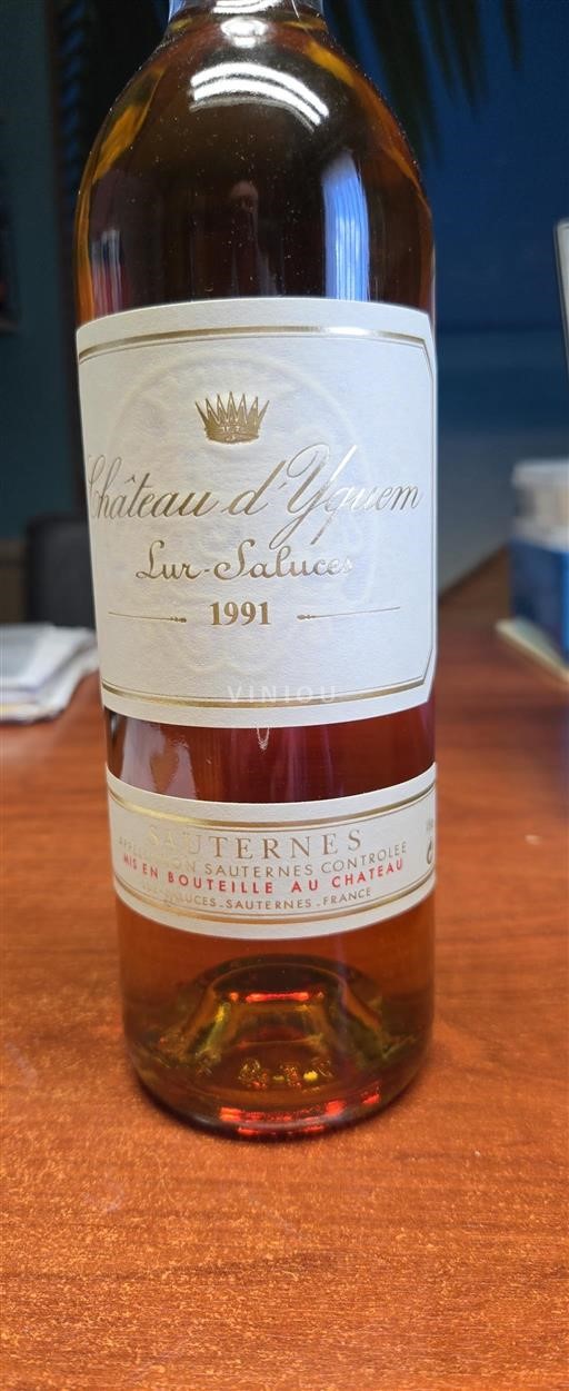 Bordeaux Sauternes Grand Cru Château Yquem 1991