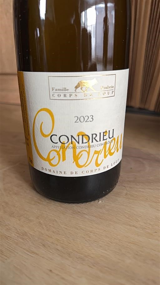 Vale do Ródano Condrieu Domaine Corps de Loup 2023