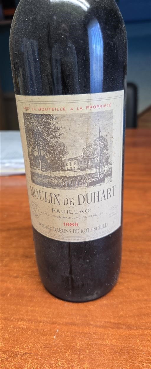 Bordeaux Pauillac Moulin de Duhart 1986