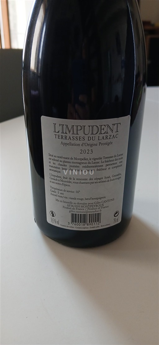 Languedoc Terrasses del Larzac L'Impudent 2023