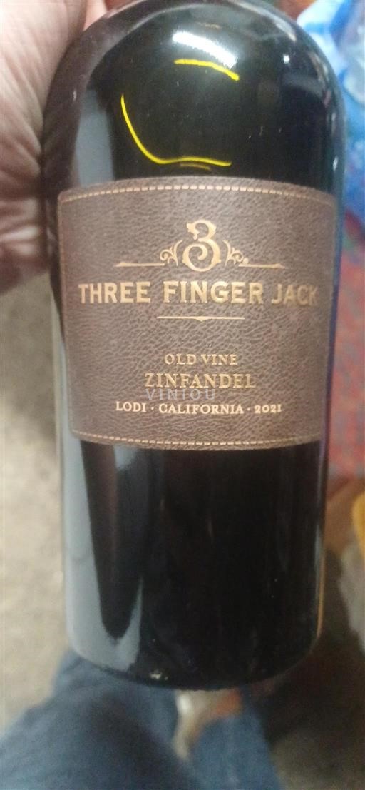 Vùng trồng nho được cấp phép California Lodi Three Finger Jack Old Vine Zinfandel 2021