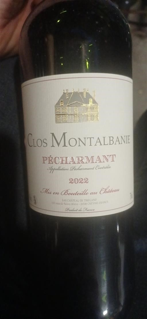 Sydväst Pécharmant Clos Montalbanie 2022