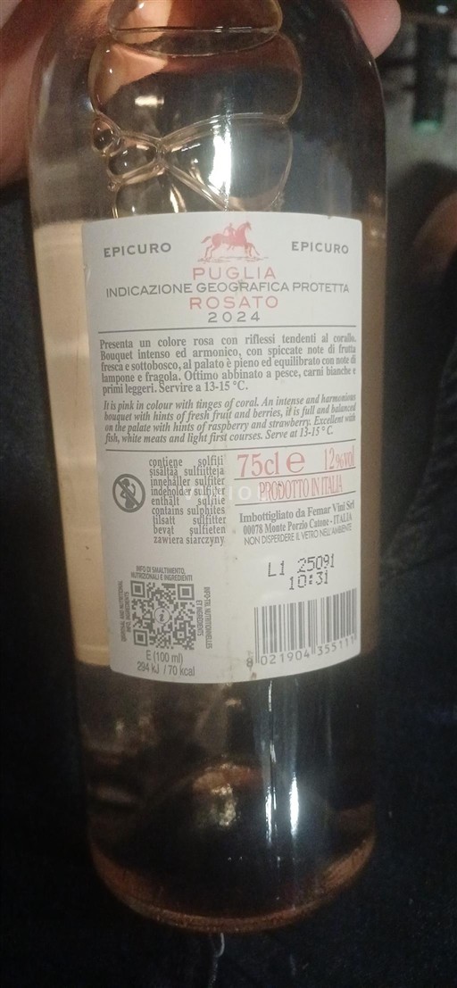 Apulie Nespecifikováno Epicuro 2024