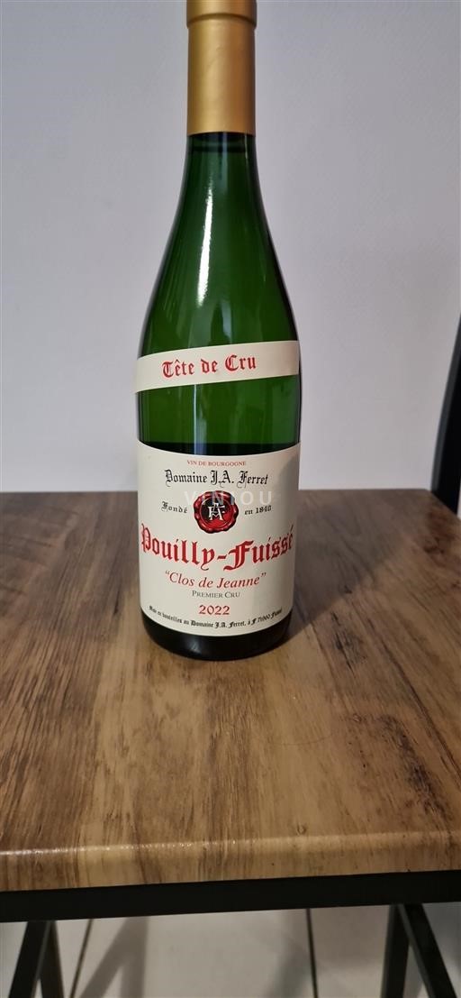 Burgundija Pouilly-fuissé Premier Cru Domaine J.A. Ferret Clos de Jeanne 2022