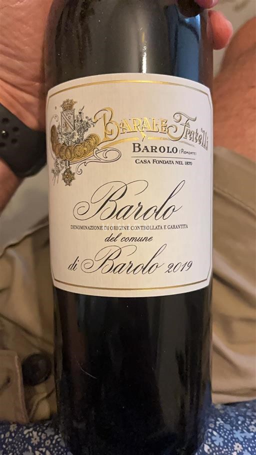 Piemonte Barolo Barale Fratelli 2019
