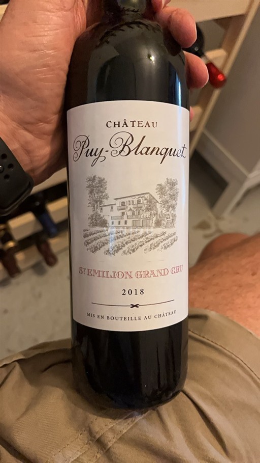 Bordeaux Saint-Émilion Grand Cru Grand Cru Puy-Blanquet 2018