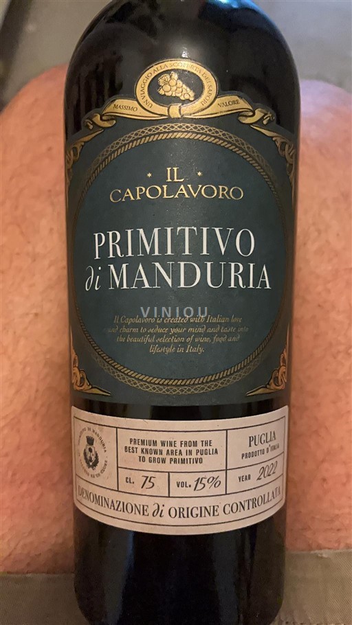 Puglia Primitivo di Manduria Il Capolavoro Primitivo di Manduria 2022