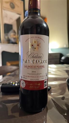 Bordeaux Lalande-de-Pomerol Château Haut-Caillou Prestige 2016