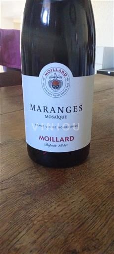 Bourgogne Maranges Grand Cru Moillard Mosaïque 2019