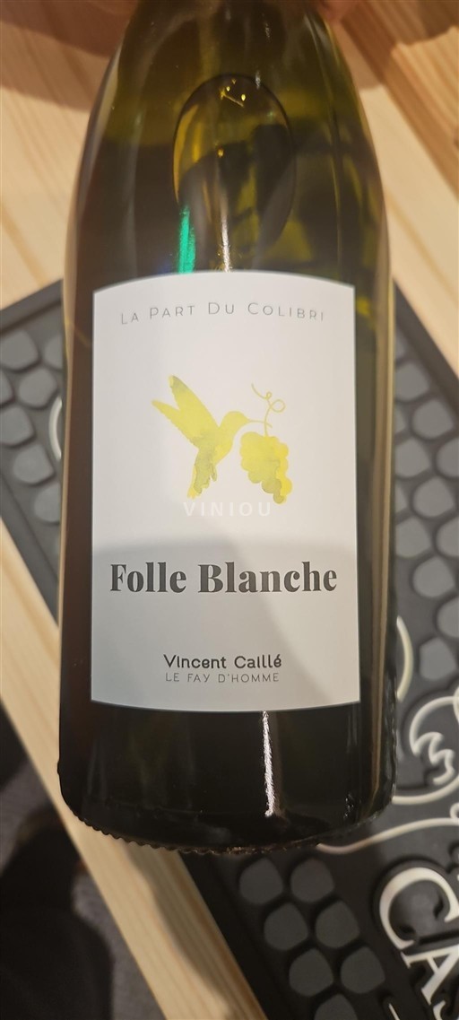 Loirevallei Niet gespecificeerd Vincent Caillé La Part du Colibri Folle Blanche Niet-geïntegreerd