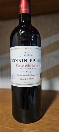 Bordeaux Lussac-saint-émilion Château Bonnin Pichon Grande Réserve 2019