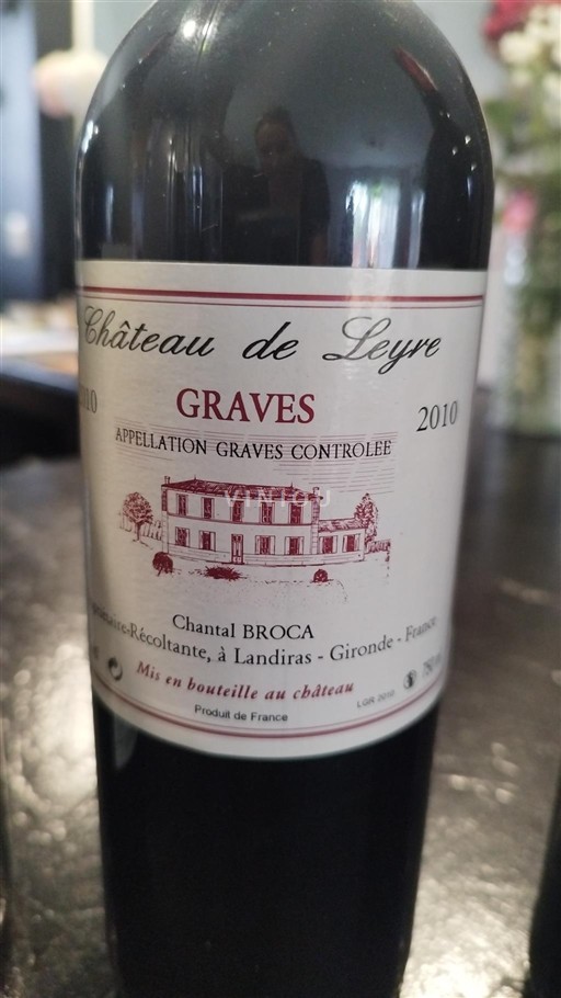 Bordéus Graves Château Leyre 2010