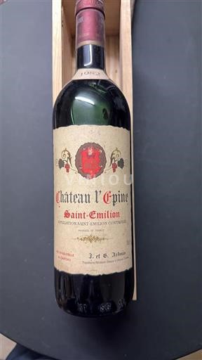 Bordeaux Saint-Émilion Chateau l'Épine 1982