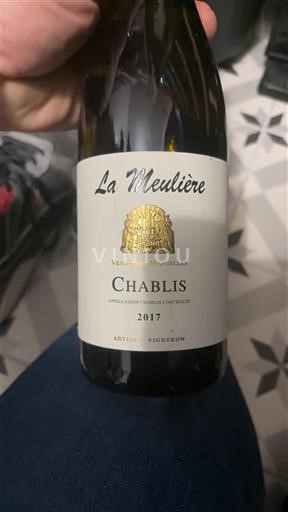 Burgundy Chablis La Meulière 2017