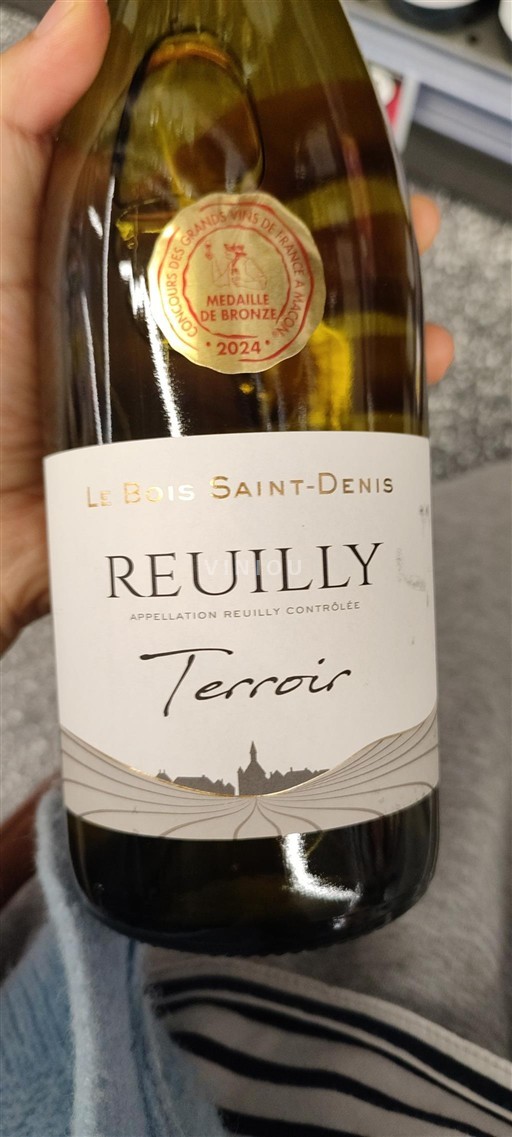 Vin Blanc sec Terroir Le Bois Saint-Denis 2023 France Vallée de la Loire Reuilly AOC