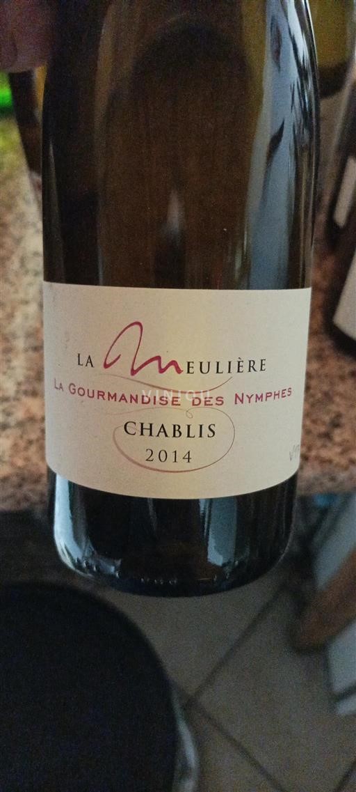 Borgogna Chablis La Meulière La Gourmandise des Nymphes 2014
