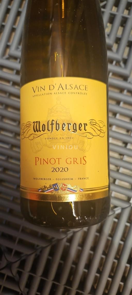 Alsacia Grand Cru Wolfberger Pinot Gris 2020