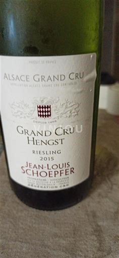 Alsace Grand Cru Jean-Louis Schoepfer Grand Cru Hengst 2015