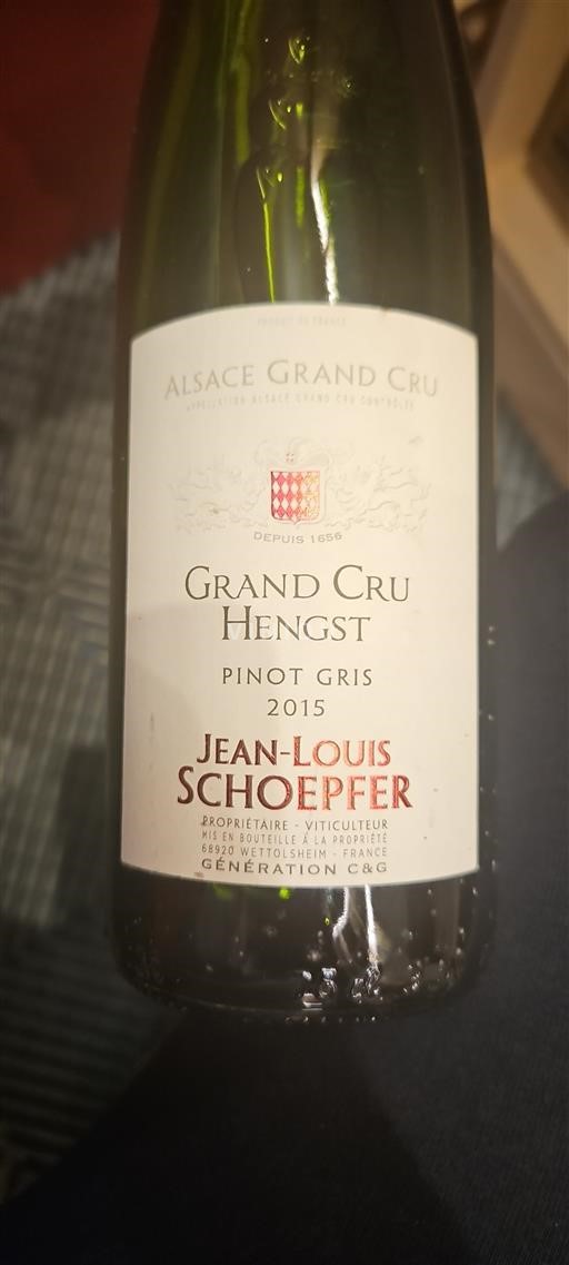 Alsace Không được chỉ định Grand Cru Jean-Louis Schoepfer Grand Cru Hengst 2015