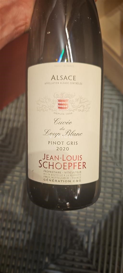 Alsace Grand Cru Jean-Louis Schoepfer du Loup Blanc 2020