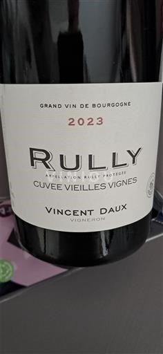Verërat Rouge sec Vieilles Vignes Vincent Daux 2023 Francë Burgundi Rully AOC