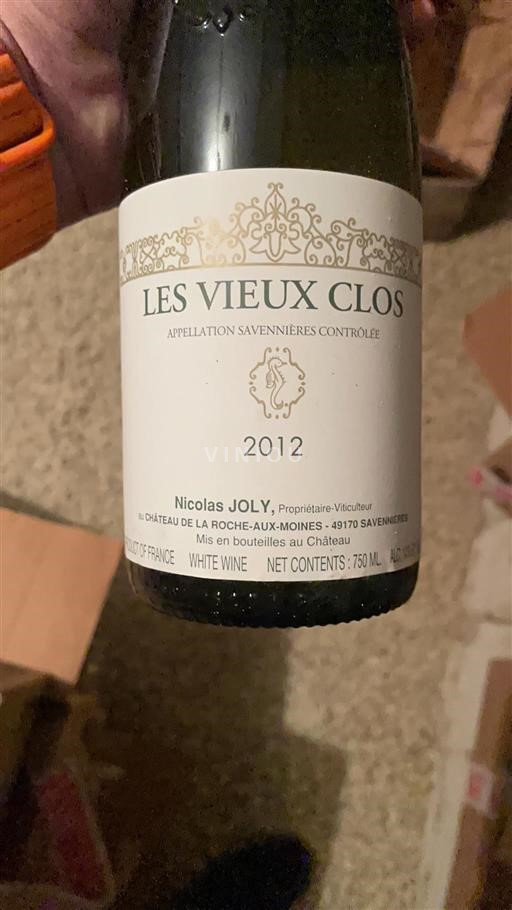 Loiren laakso Savennières Château La Roche-aux-Moines Les Vieux Clos 2012