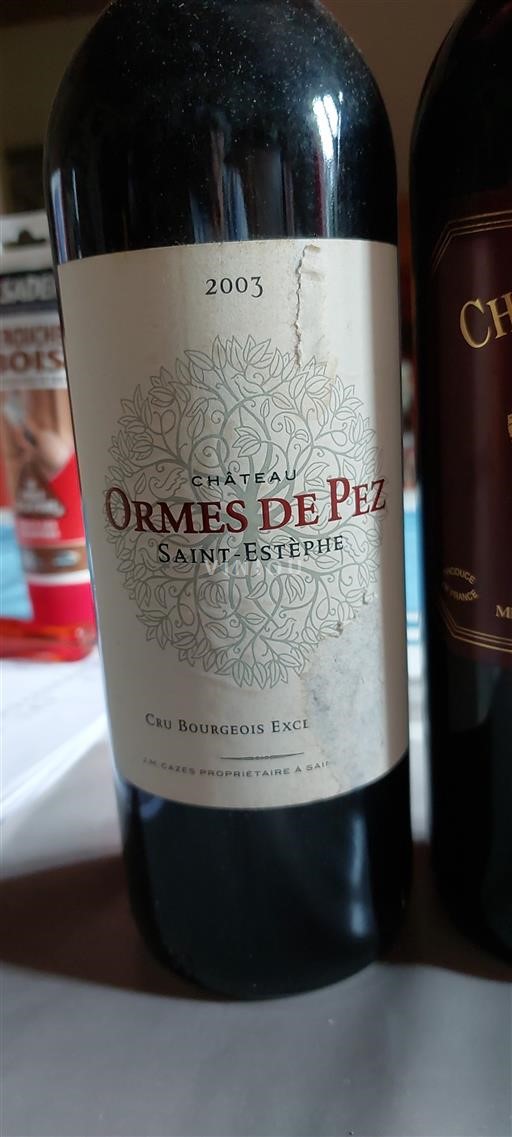 Bordeaux Saint-Estèphe Cru Bourgeois Château Ormes de Pez 2003