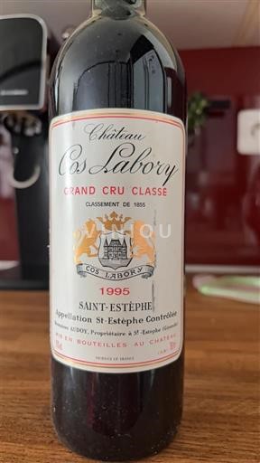 Bordeaux Saint-Estèphe Grand Cru Château Cos Labory 1995