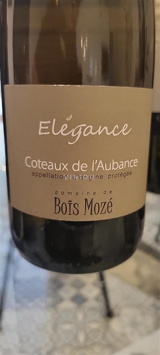 Loiren laakso Coteaux-de-l'aubance Bois Mozé Élégance 2022