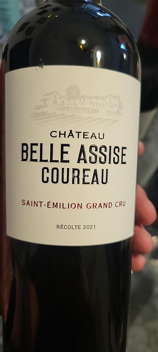 Bordéus Saint-Émilion Grand Cru Château Belle Assise Coureau 2021