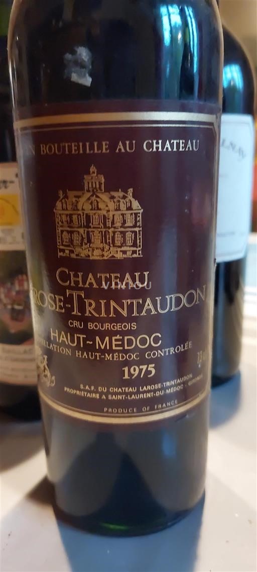 Vin Rouge sec Château Rose Trintaudon 1975 France Bordeaux Haut-Médoc AOC