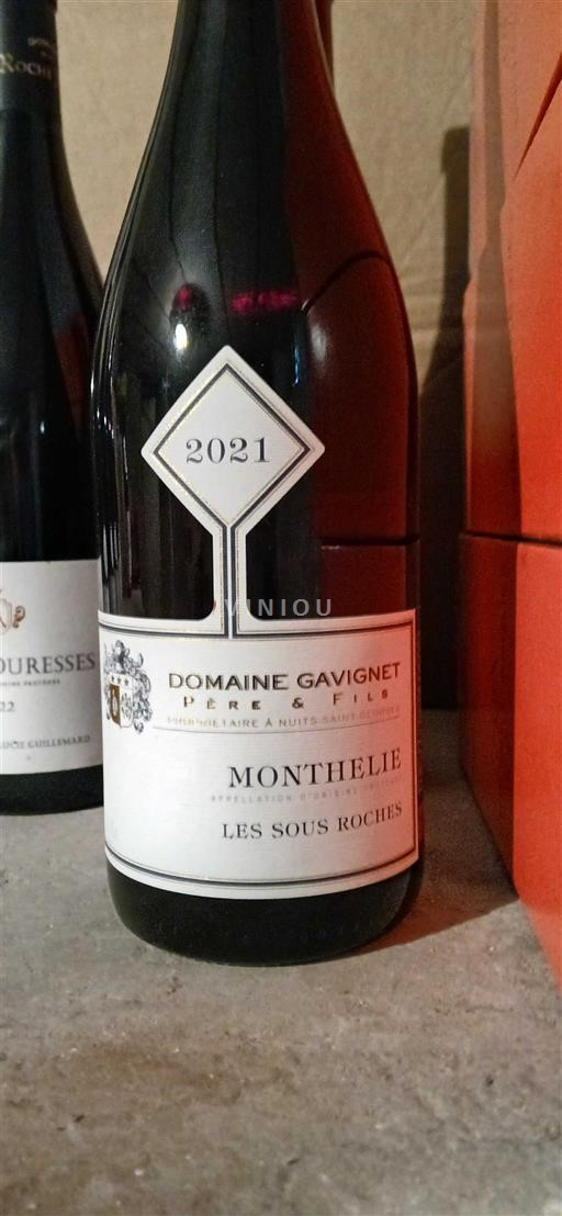 Burgundi Monthélie Domaine Gavignet Les Sous Roches 2021