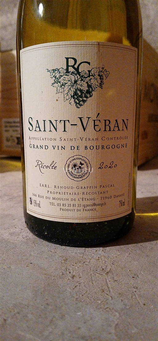 Burgund Saint-Véran Renoud-Grappin Pascal 2020
